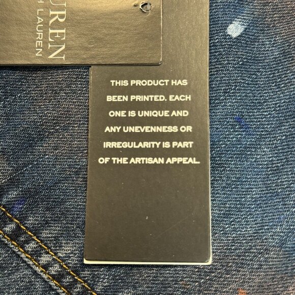 Lauren Ralph Lauren Womens Blue Denim Jeans High Rise Crop Atlas Wash 18W NWT - Picture 8 of 16